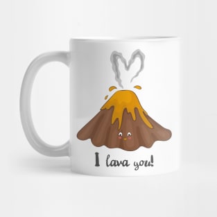 I Lava You - Cute Volcano Lava Love Heart Gift Mug